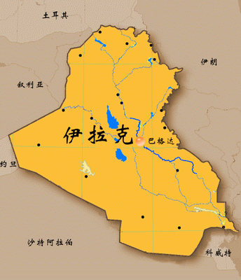 伊拉克世界地图高清版大图