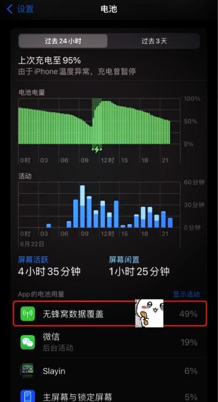 无蜂窝数据覆盖耗电怎么解决