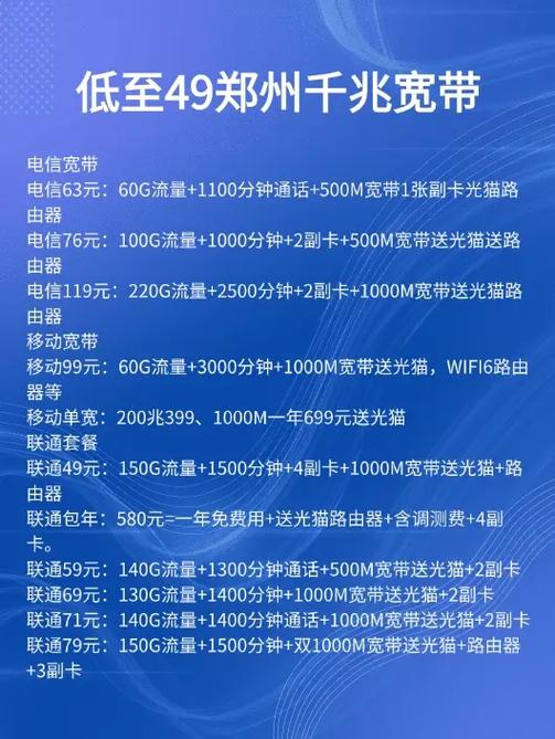 中国移动宽带最新套餐价格表图标