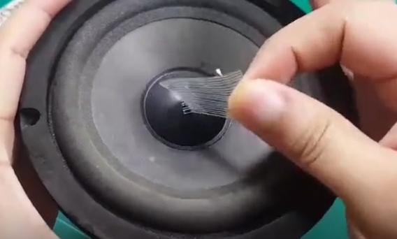 音箱喇叭中间凹进去的解决方法