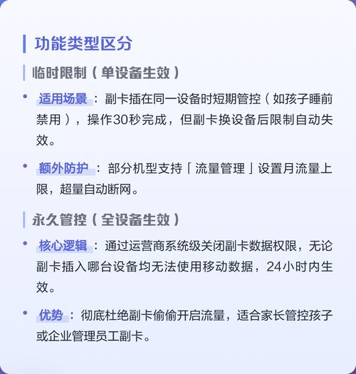 如何让副卡不能使用流量