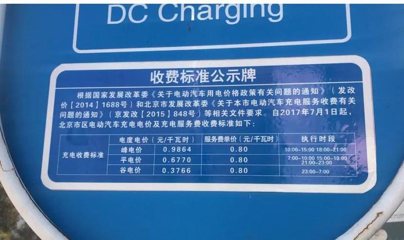 新能源汽车充电桩价格