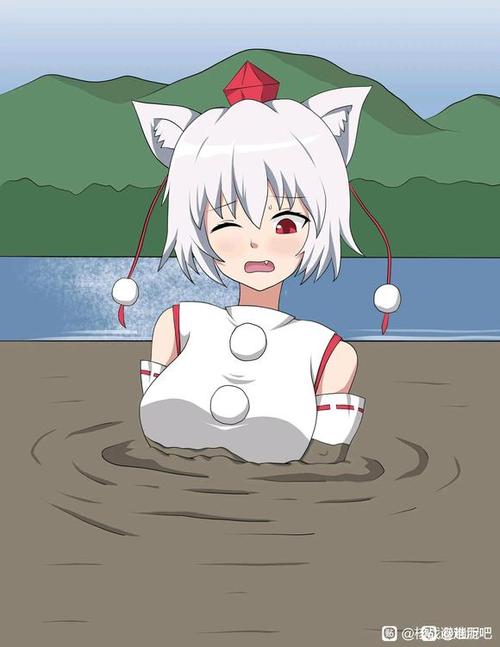 女生一头扎进泥潭
