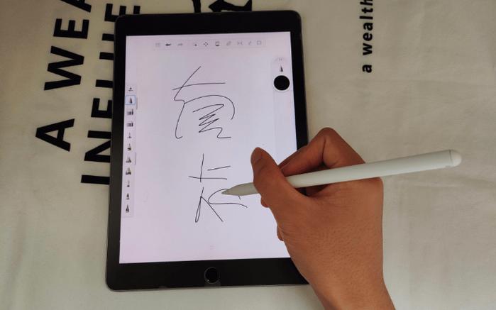 使用 apple pencil 手写文字