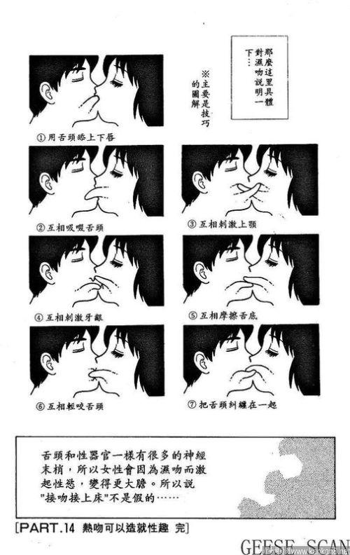 异性之间发展到舌吻意味