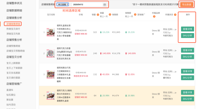 淘宝店铺销量怎么看