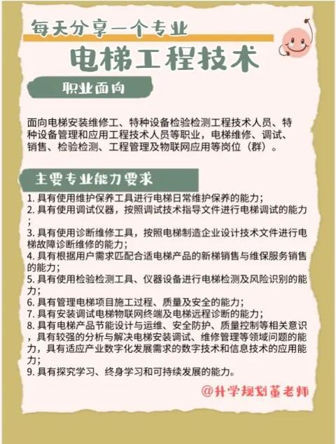 大专电梯工程技术好吗