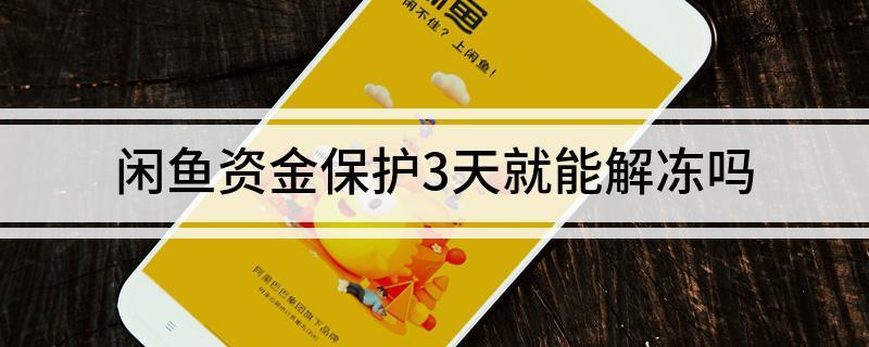 闲鱼买家资金保护3小时