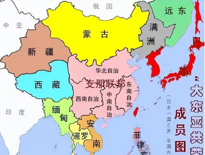 如果整个东亚地图
