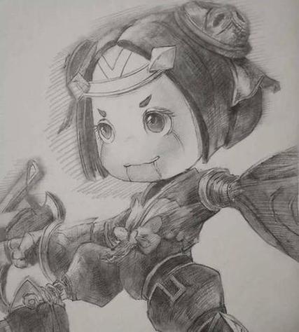 素描王者荣耀人物