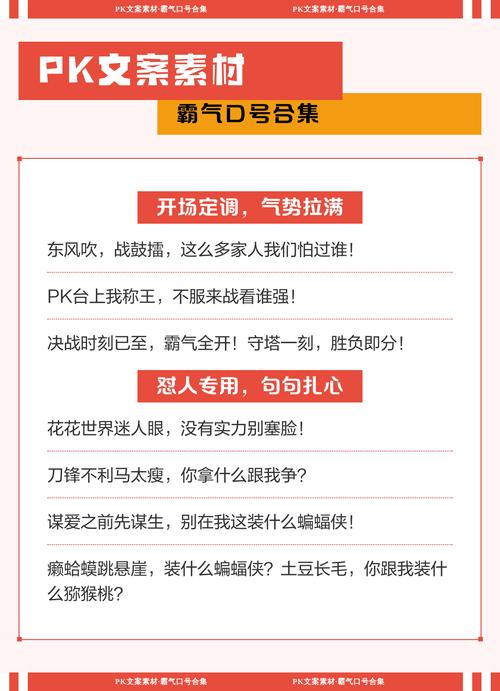 pk挑衅口号