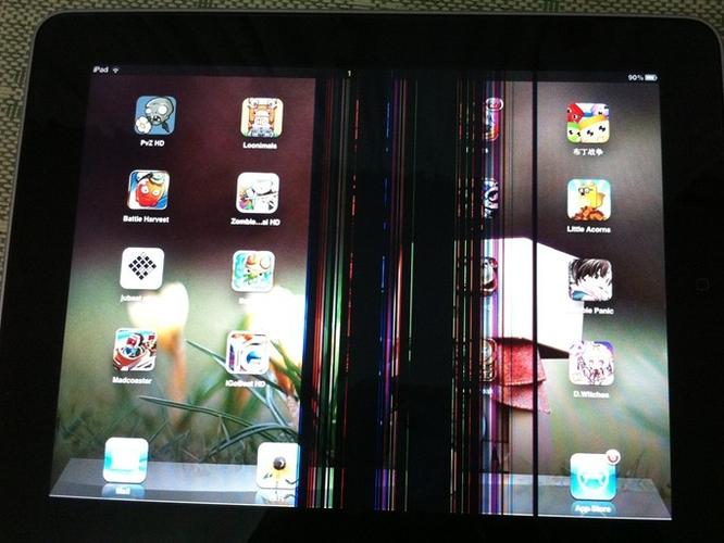 ipad屏幕四周发黄