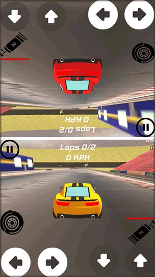 双人赛车3D小游戏
