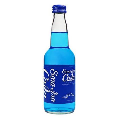 蓝色的碳酸饮料