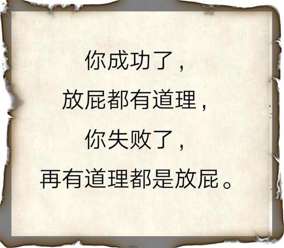 你成功了放屁都是道理你不成功