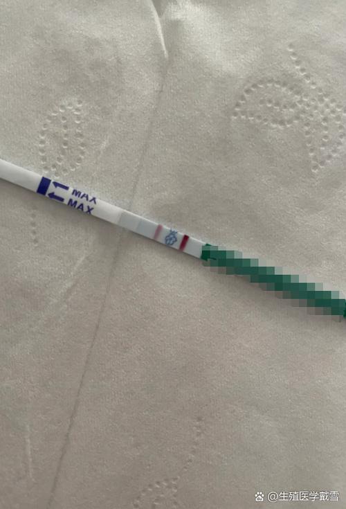 试纸有一条特别浅的一条几乎看不清