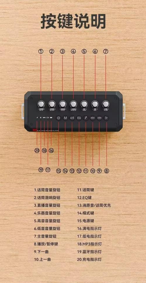 蓝牙音响的m按键功能