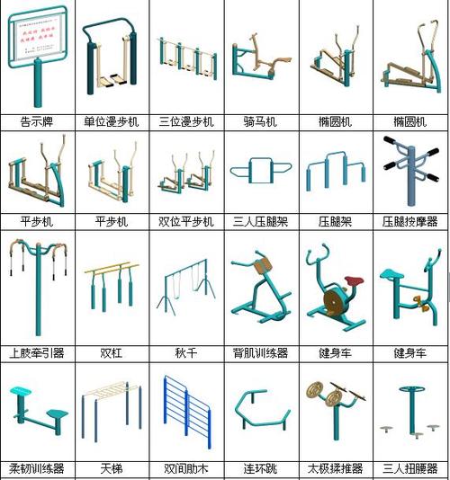 小区健身器材名称大全