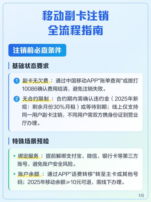 手机营业厅怎么注销副卡