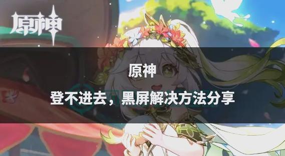 原神黑屏解决方法