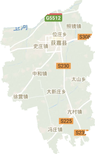 获嘉县地图全图高清版