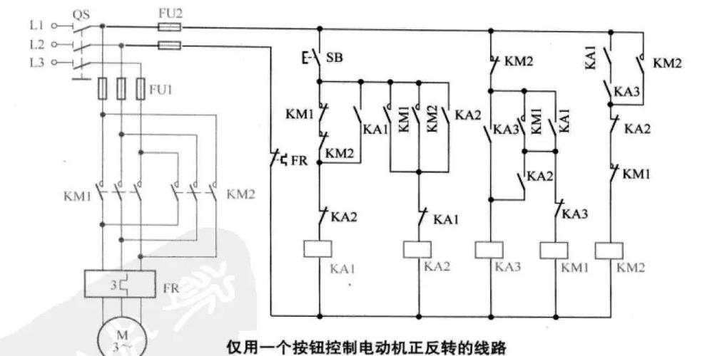 浴霸电机正反转电路图