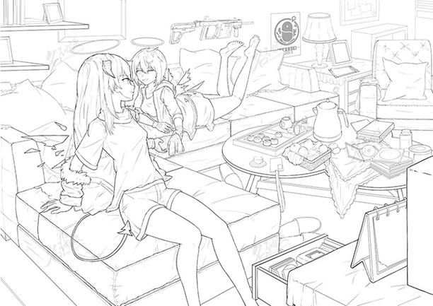 procreate线稿上色怎么不涂出去