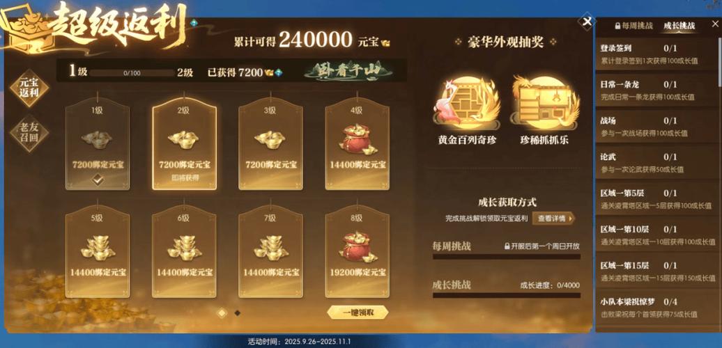 我的起源返利16级要多少钱