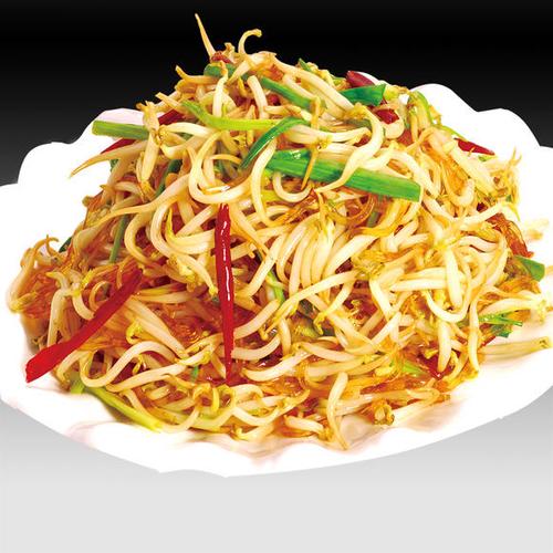 笨豆芽炒粉