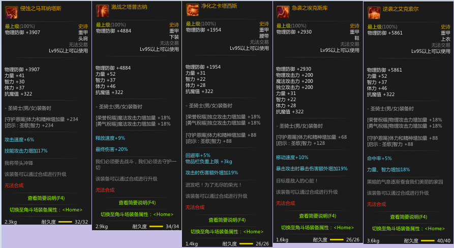 dnf95级史诗装备获取方式图标