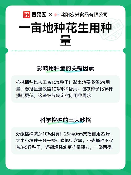 花生每亩地用种量