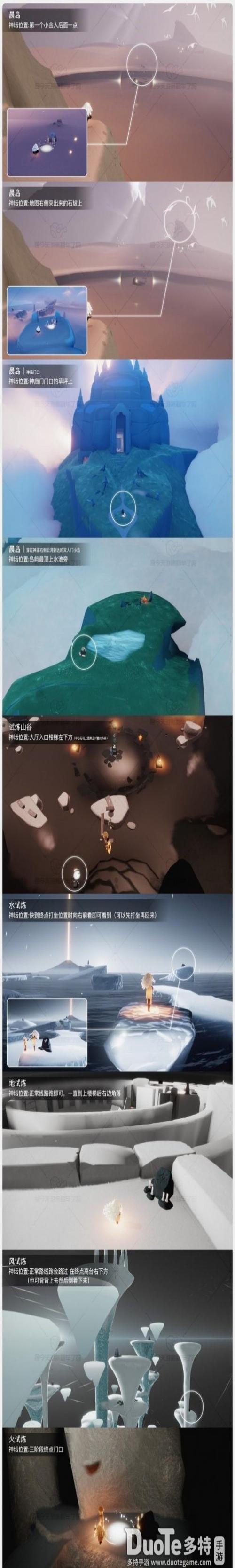 光遇神坛全图对应位置