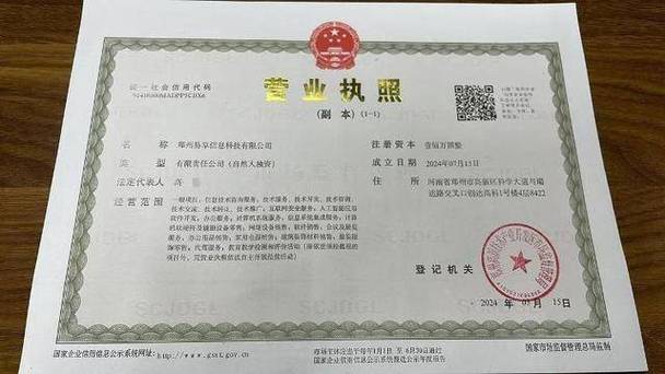 安防监控营业执照经营范围