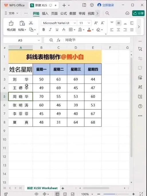 零基础学做表格的所有步骤和过程