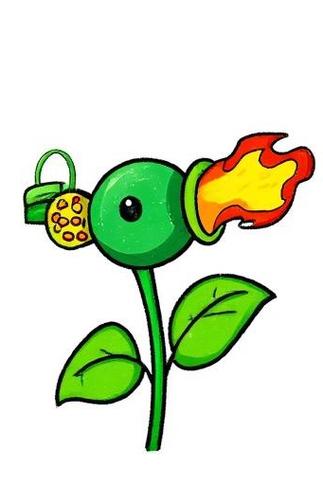 火豌豆射手的画法