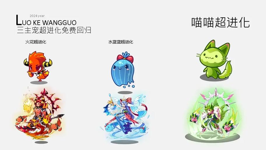 洛克王国三大主宠超进化