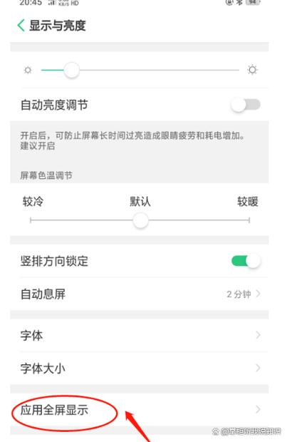 oppo设置全面屏模式