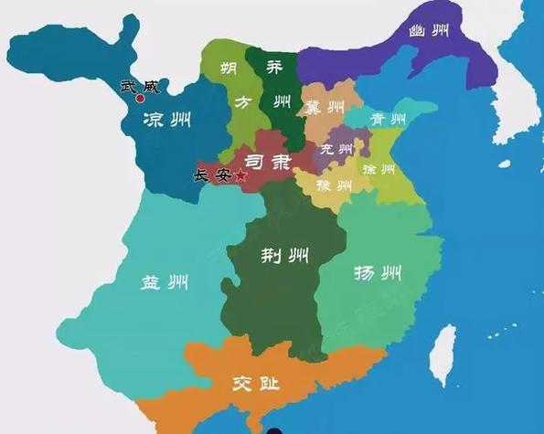 三国的地图分布图