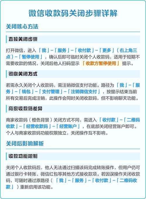 如何关闭微信收款码收款功能设置