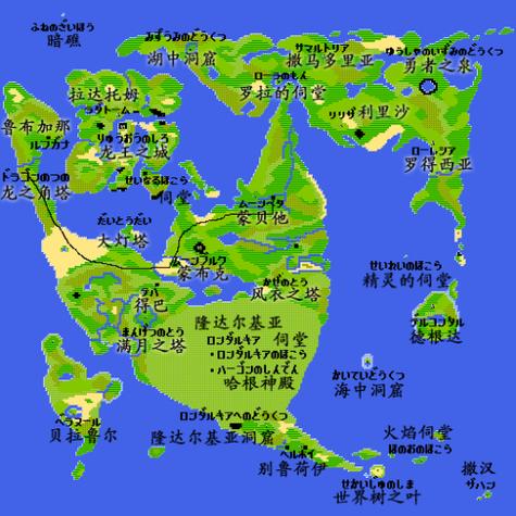 fc勇者斗恶龙2地图高清