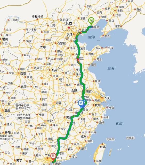 205国道全程详细路线