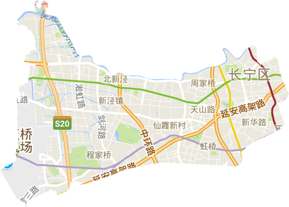 长宁区地图全图高清版