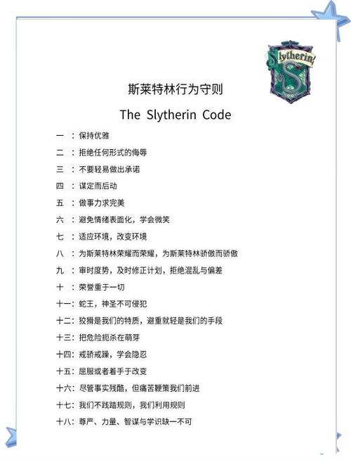 斯莱特林口令