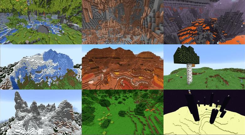 我的世界1.8.8有哪些生物群系