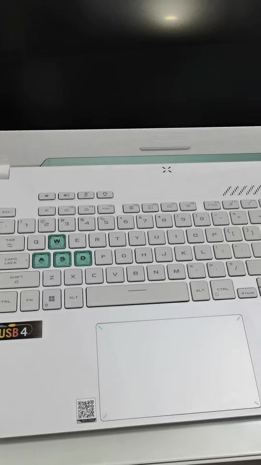 华硕天选怎么调键盘灯颜色