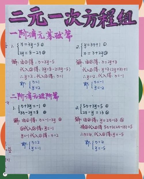 解二元一次方程组