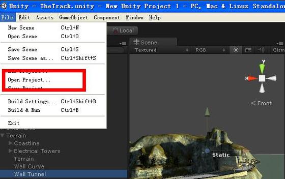 unity如何打开场景
