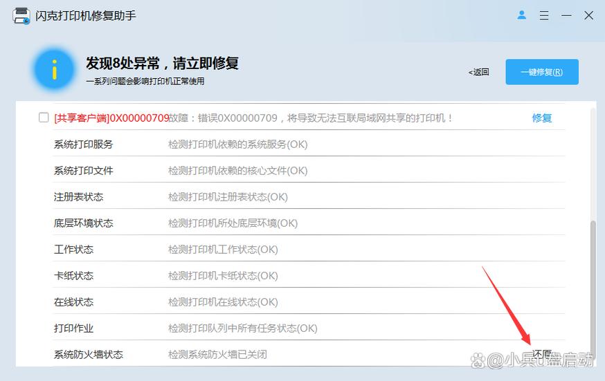 打印机显示打开侧盖板缩略图