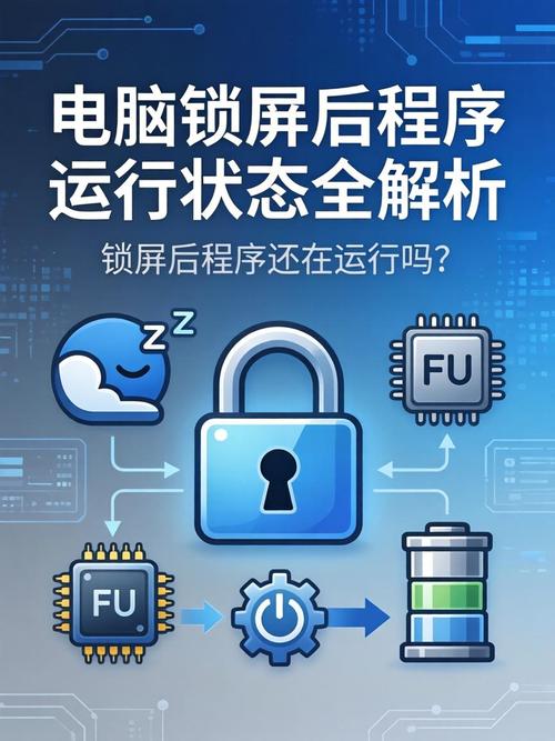 锁屏后电脑还在运行吗