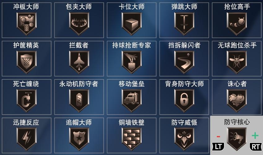 nba2k20中锋防守徽章推荐